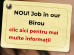 NOU! Job in our Birou  clic aici pentru mai multe informații